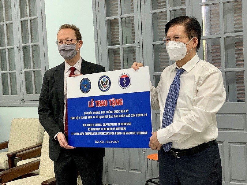 Vietnam receives ultra-low temperature freezers from U S to store Pfizer vaccine